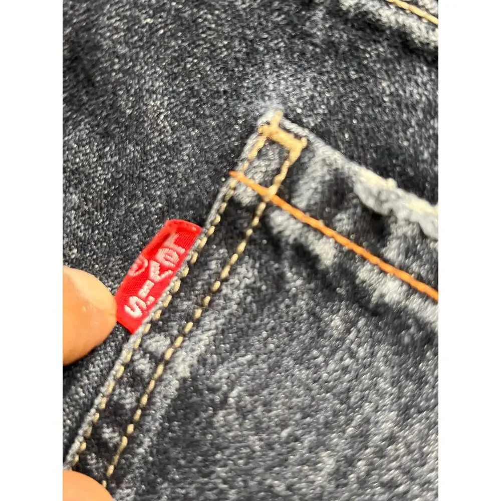 Vintage Levi's‎ Carpenter Jeans W32 Vintage Y2K Cropped Wide Leg Workwear Denim